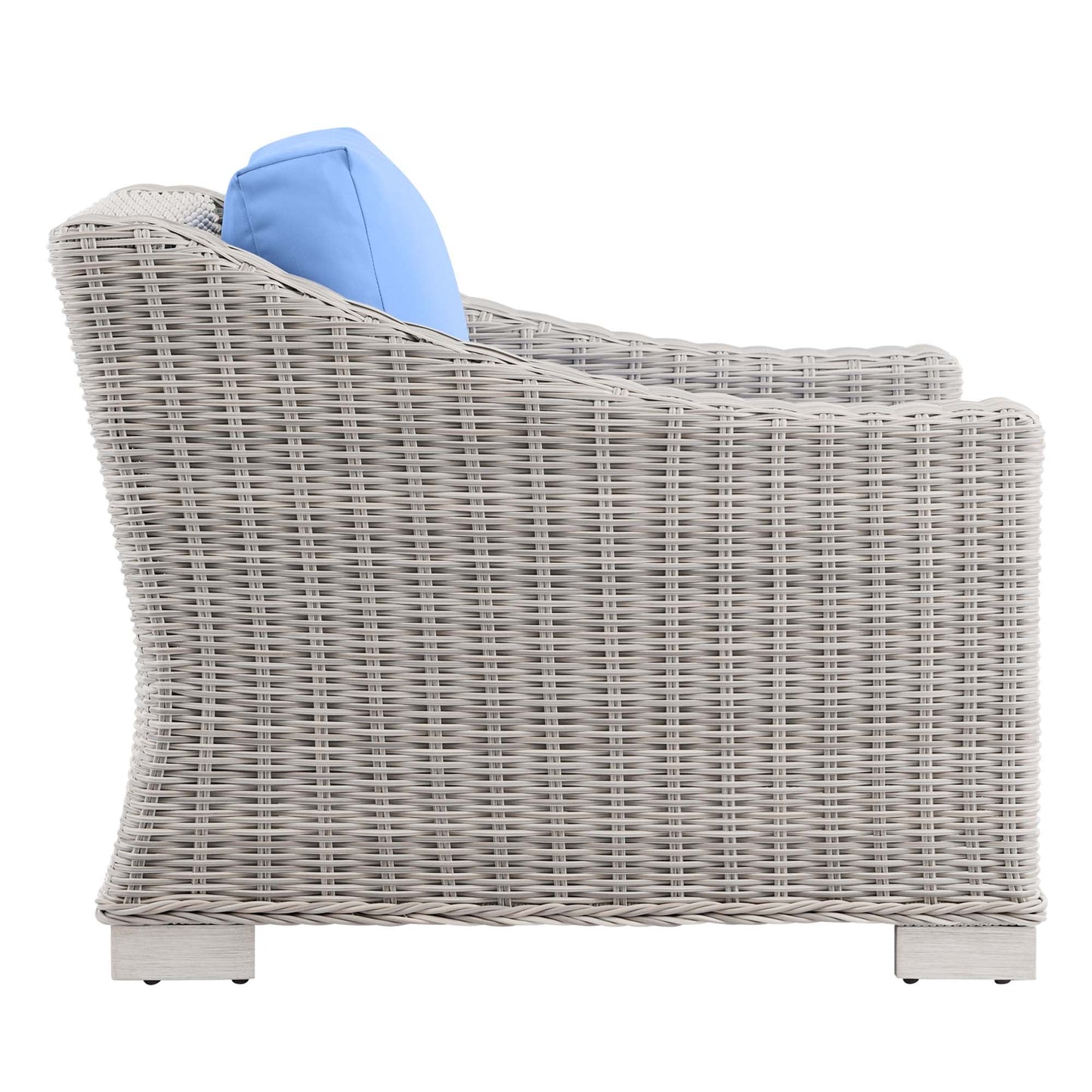 Modway Furniture Conway 4-Piece Outdoor Patio Wicker Rattan Furniture Set - EEI-5091-GRY