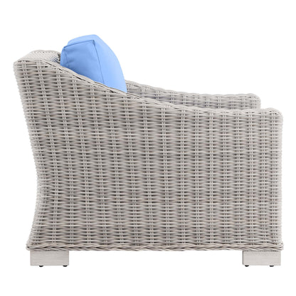 Modway Furniture Conway 4-Piece Outdoor Patio Wicker Rattan Furniture Set - EEI-5091-GRY