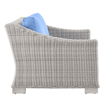 Modway Furniture Conway 4-Piece Outdoor Patio Wicker Rattan Furniture Set - EEI-5091-GRY