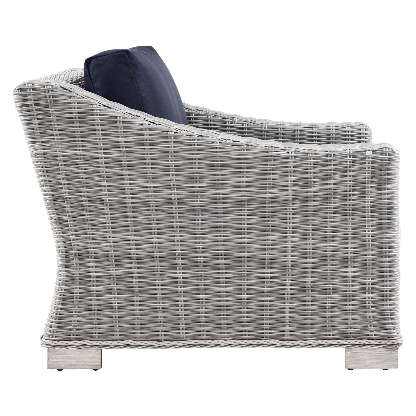 Modway Furniture Conway 4-Piece Outdoor Patio Wicker Rattan Furniture Set - EEI-5091-GRY