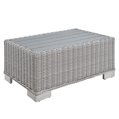 Modway Furniture Conway 4-Piece Outdoor Patio Wicker Rattan Furniture Set - EEI-5091-GRY