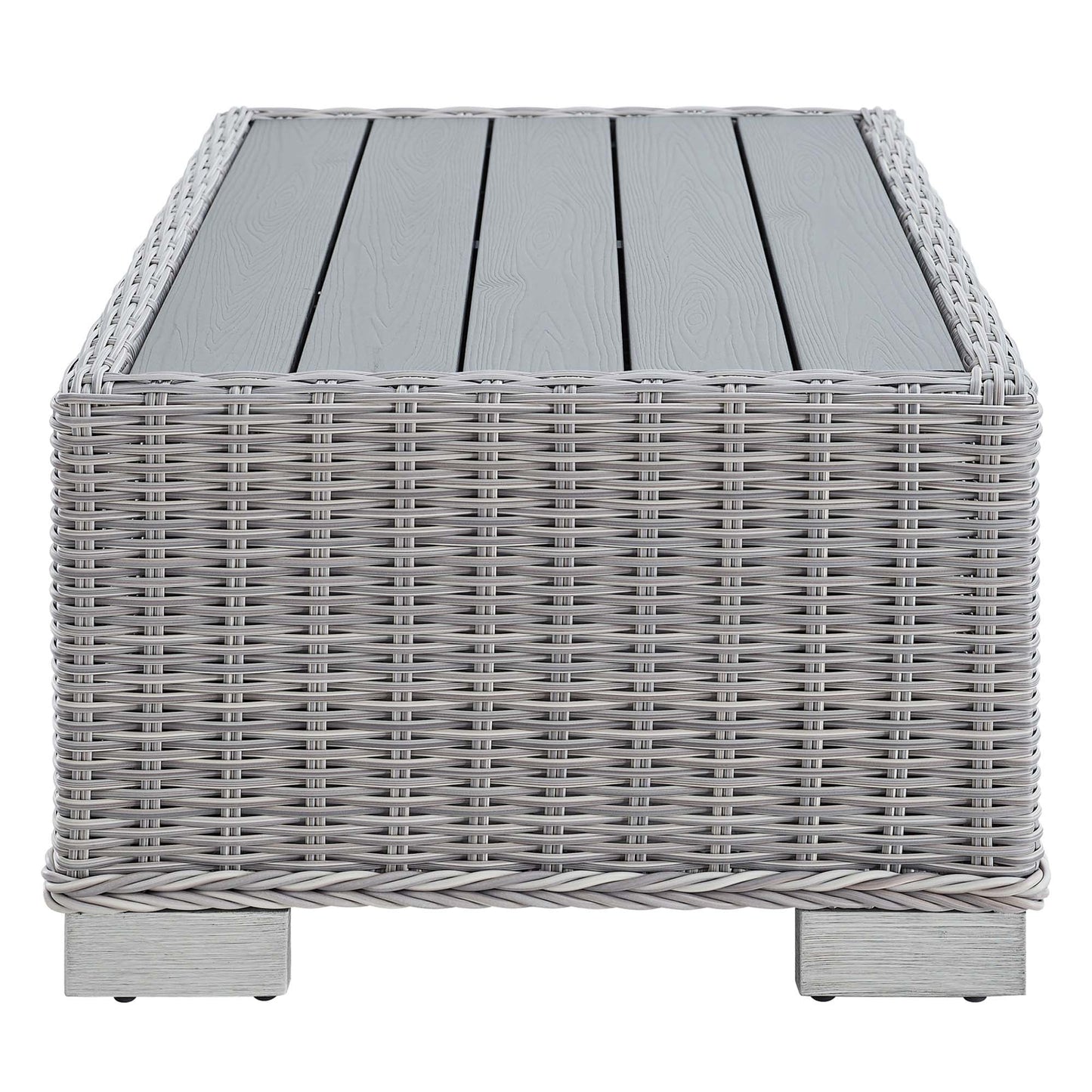 Modway Furniture Conway 4-Piece Outdoor Patio Wicker Rattan Furniture Set - EEI-5091-GRY