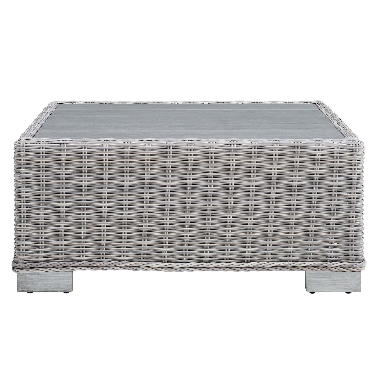 Modway Furniture Conway 4-Piece Outdoor Patio Wicker Rattan Furniture Set - EEI-5091-GRY