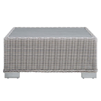 Modway Furniture Conway 4-Piece Outdoor Patio Wicker Rattan Furniture Set - EEI-5091-GRY