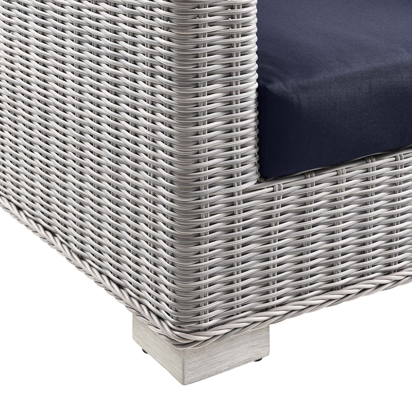 Modway Furniture Conway 4-Piece Outdoor Patio Wicker Rattan Furniture Set - EEI-5091-GRY