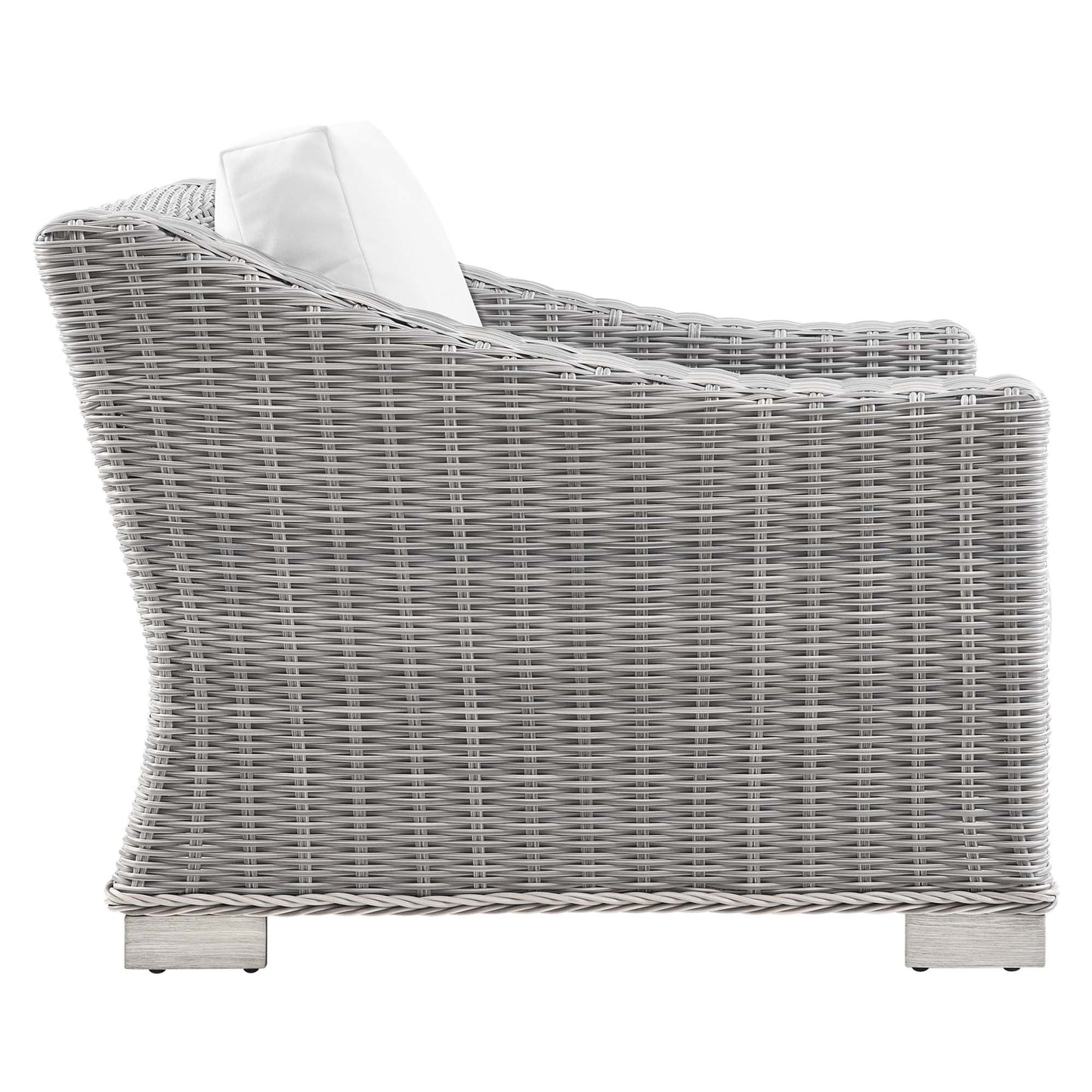 Modway Furniture Conway 4-Piece Outdoor Patio Wicker Rattan Furniture Set - EEI-5091-GRY