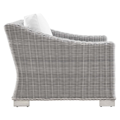 Modway Furniture Conway 4-Piece Outdoor Patio Wicker Rattan Furniture Set - EEI-5091-GRY