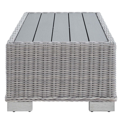 Modway Furniture Conway 4-Piece Outdoor Patio Wicker Rattan Furniture Set - EEI-5091-GRY