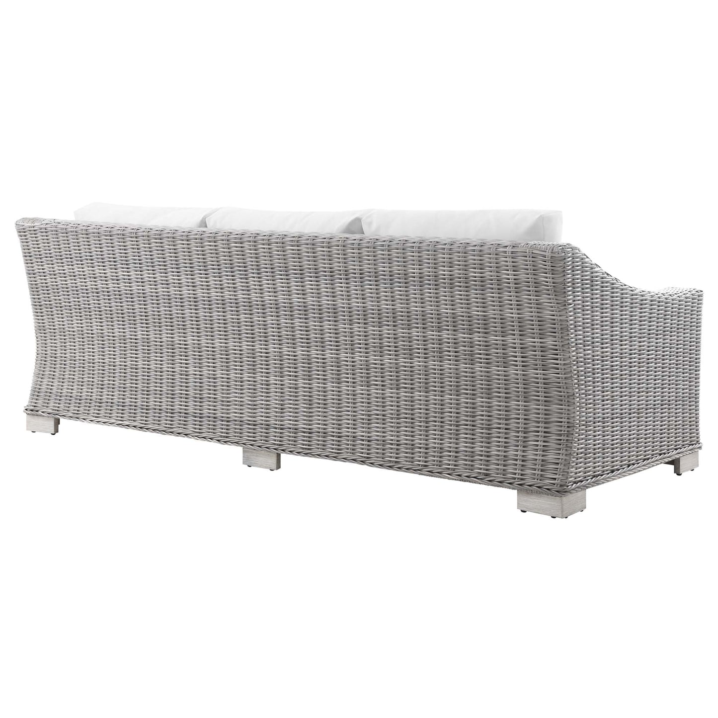 Modway Furniture Conway 4-Piece Outdoor Patio Wicker Rattan Furniture Set - EEI-5091-GRY