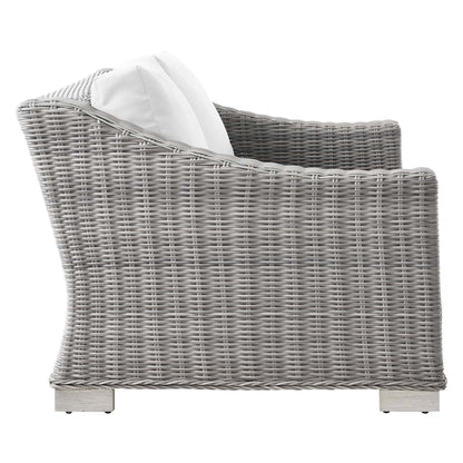 Modway Furniture Conway 4-Piece Outdoor Patio Wicker Rattan Furniture Set - EEI-5091-GRY