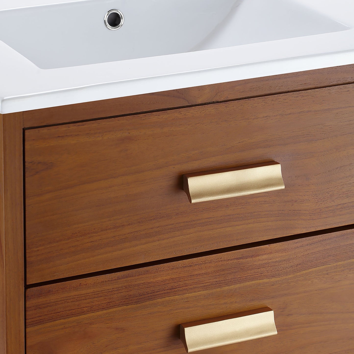 Modway furniture Cassia Bathroom Vanity Basin Included - EEI-5108-NAT-WHI