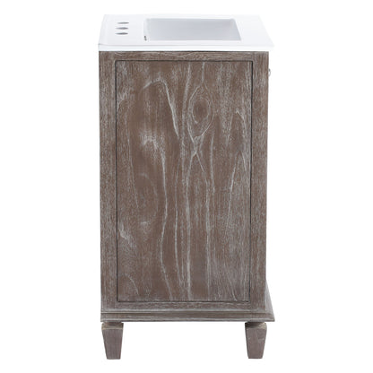 Modway furniture Lilo Bathroom Vanity Basin Included - EEI-5110-GRY-WHI