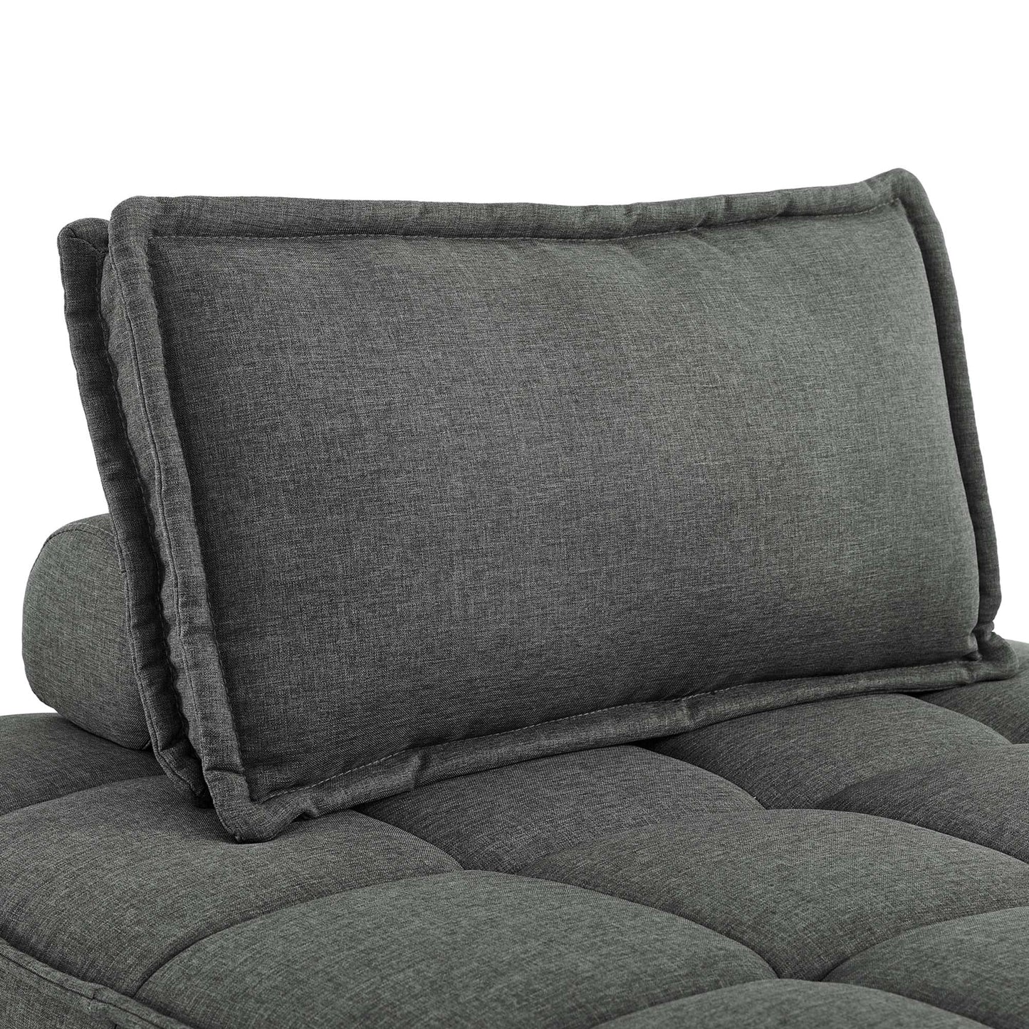 Modway Furniture Saunter 5-Piece Tufted Fabric Fabric Sectional Sofa by Modway - EEI-5210-AZU