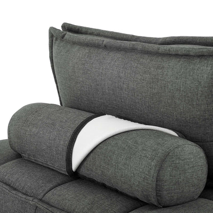 Modway Furniture Saunter 5-Piece Tufted Fabric Fabric Sectional Sofa by Modway - EEI-5210-AZU