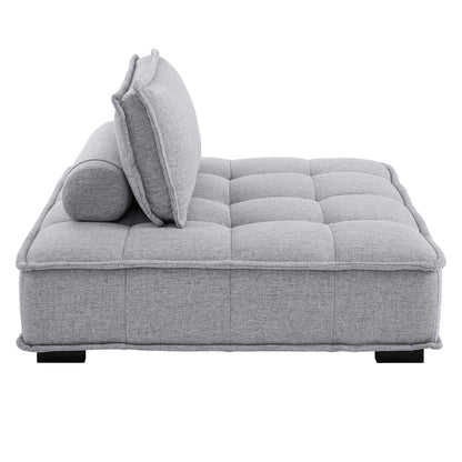 Modway Furniture Saunter 5-Piece Tufted Fabric Fabric Sectional Sofa by Modway - EEI-5210-AZU