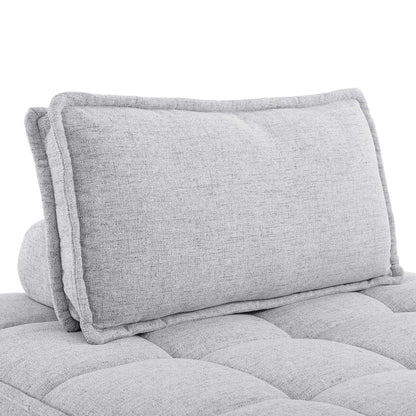 Modway Furniture Saunter 5-Piece Tufted Fabric Fabric Sectional Sofa by Modway - EEI-5210-AZU