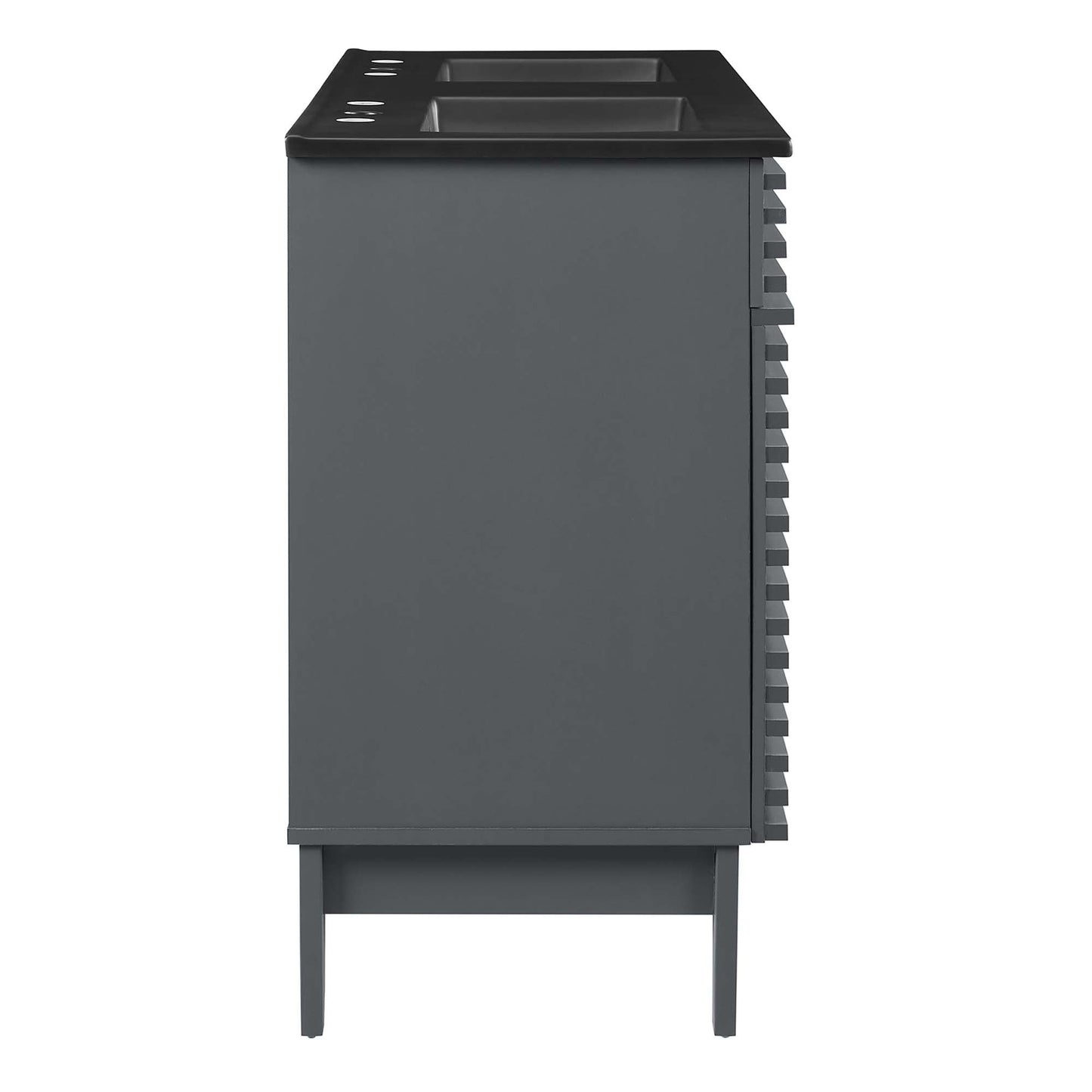 Modway furniture Render 48" Bathroom  Vanity with Black Basin Included - EEI-5381-WAL-BLK