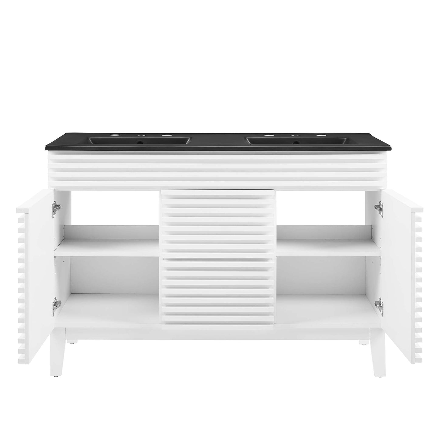Modway furniture Render 48" Bathroom  Vanity with Black Basin Included - EEI-5381-WAL-BLK