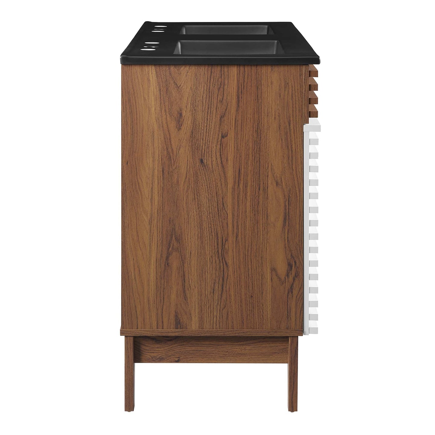 Modway furniture Render 48" Bathroom  Vanity with Black Basin Included - EEI-5381-WAL-BLK