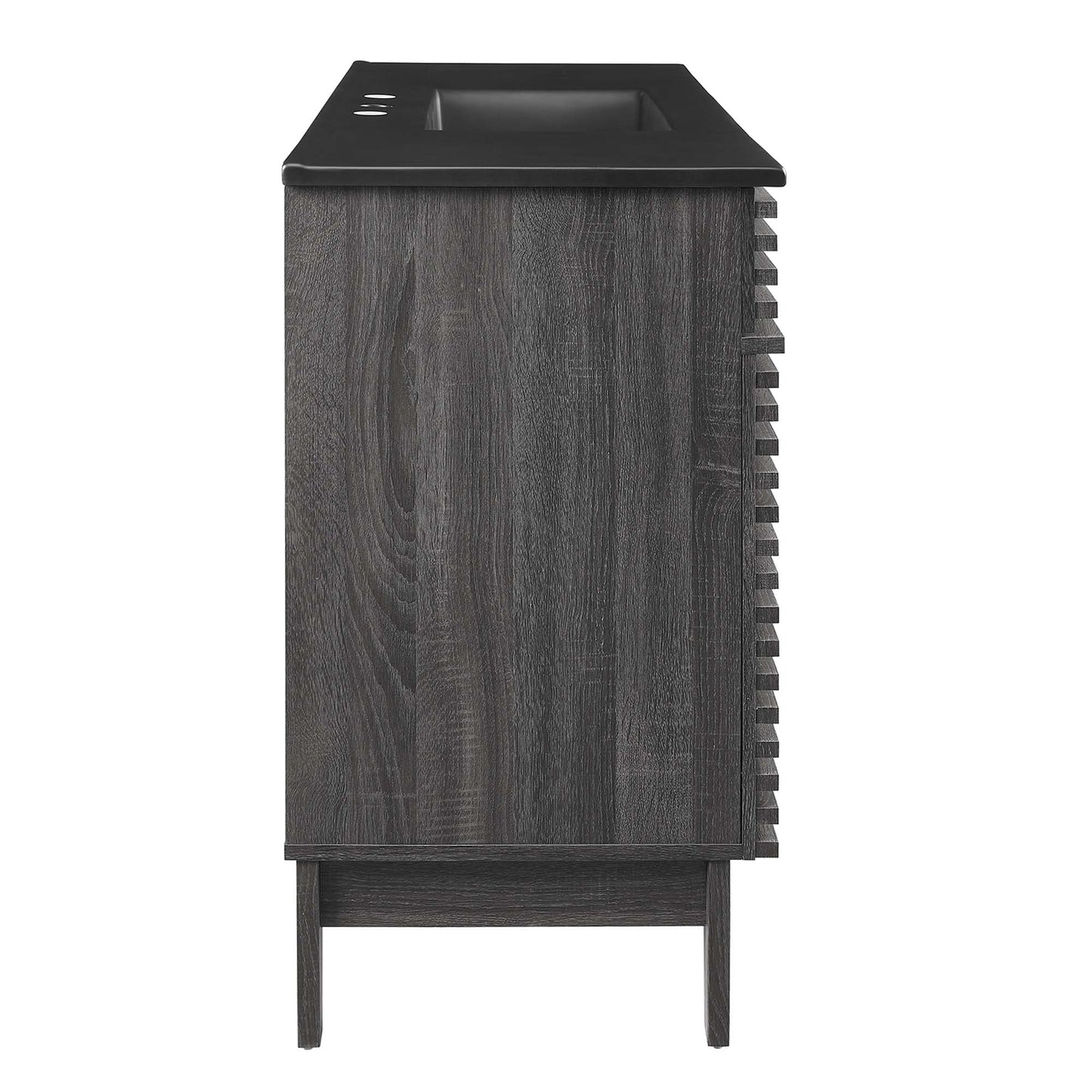 Modway furniture Render 48" Bathroom  Vanity with Black Basin Included - EEI-5381-WAL-BLK