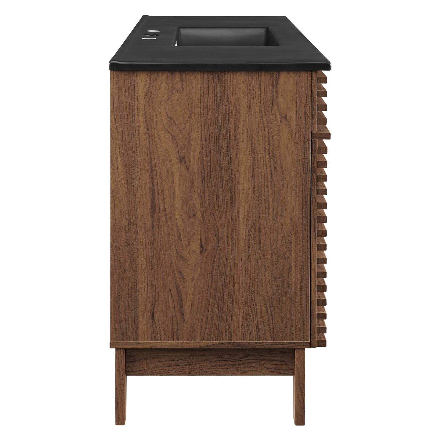 Modway furniture Render 48" Bathroom  Vanity with Black Basin Included - EEI-5381-WAL-BLK