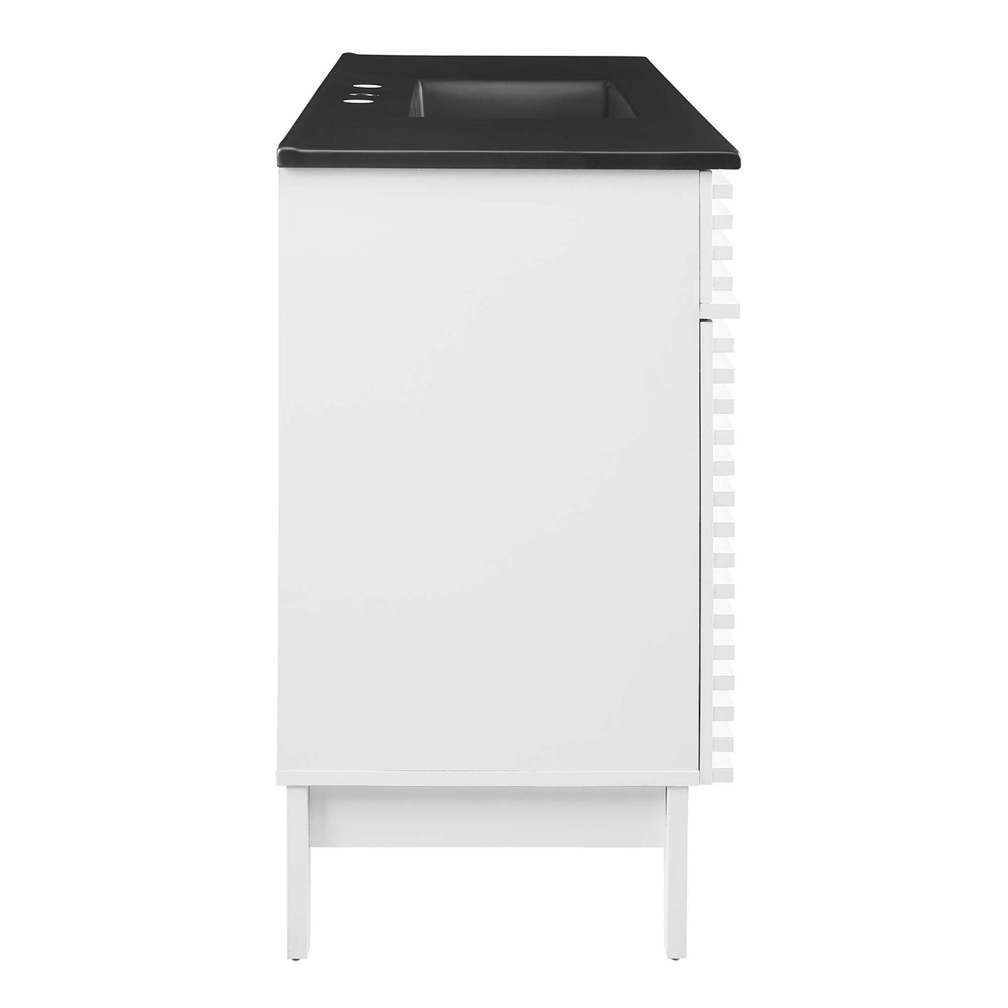 Modway furniture Render 48" Bathroom  Vanity with Black Basin Included - EEI-5381-WAL-BLK