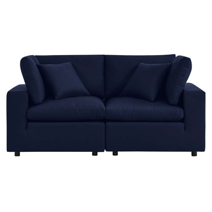 Modway Furniture Commix Sunbrella Outdoor Patio Loveseat Outdoor Patio Sectional by Modway - EEI-5577-NAV
