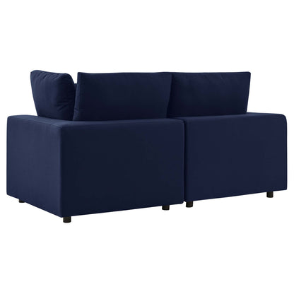 Modway Furniture Commix Sunbrella Outdoor Patio Loveseat Outdoor Patio Sectional by Modway - EEI-5577-NAV