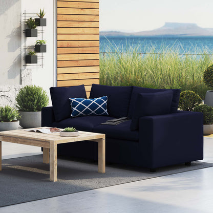 Modway Furniture Commix Sunbrella Outdoor Patio Loveseat Outdoor Patio Sectional by Modway - EEI-5577-NAV