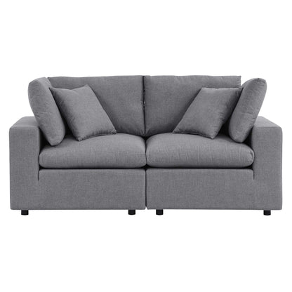 Modway Furniture Commix Sunbrella Outdoor Patio Loveseat Outdoor Patio Sectional by Modway - EEI-5577-NAV