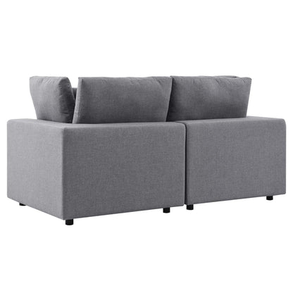 Modway Furniture Commix Sunbrella Outdoor Patio Loveseat Outdoor Patio Sectional by Modway - EEI-5577-NAV