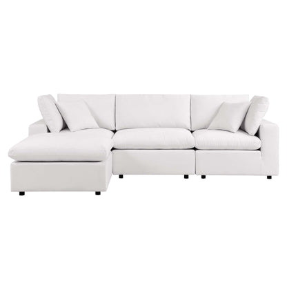 Modway Furniture Commix 4-Piece Outdoor Patio Sectional Sofa by Modway - EEI-5580-CHA