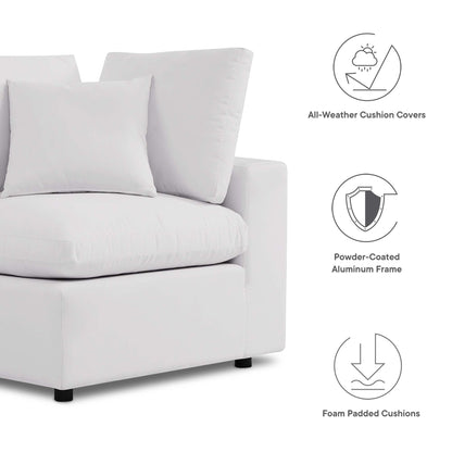 Modway Furniture Commix 4-Piece Outdoor Patio Sectional Sofa by Modway - EEI-5580-CHA