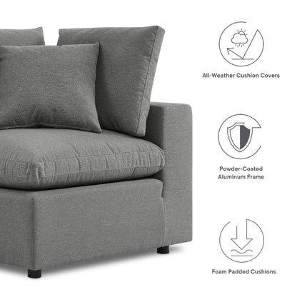 Modway Furniture Commix 5-Piece Outdoor Patio Sectional Sofa by Modway – EEI-5583-CHA
