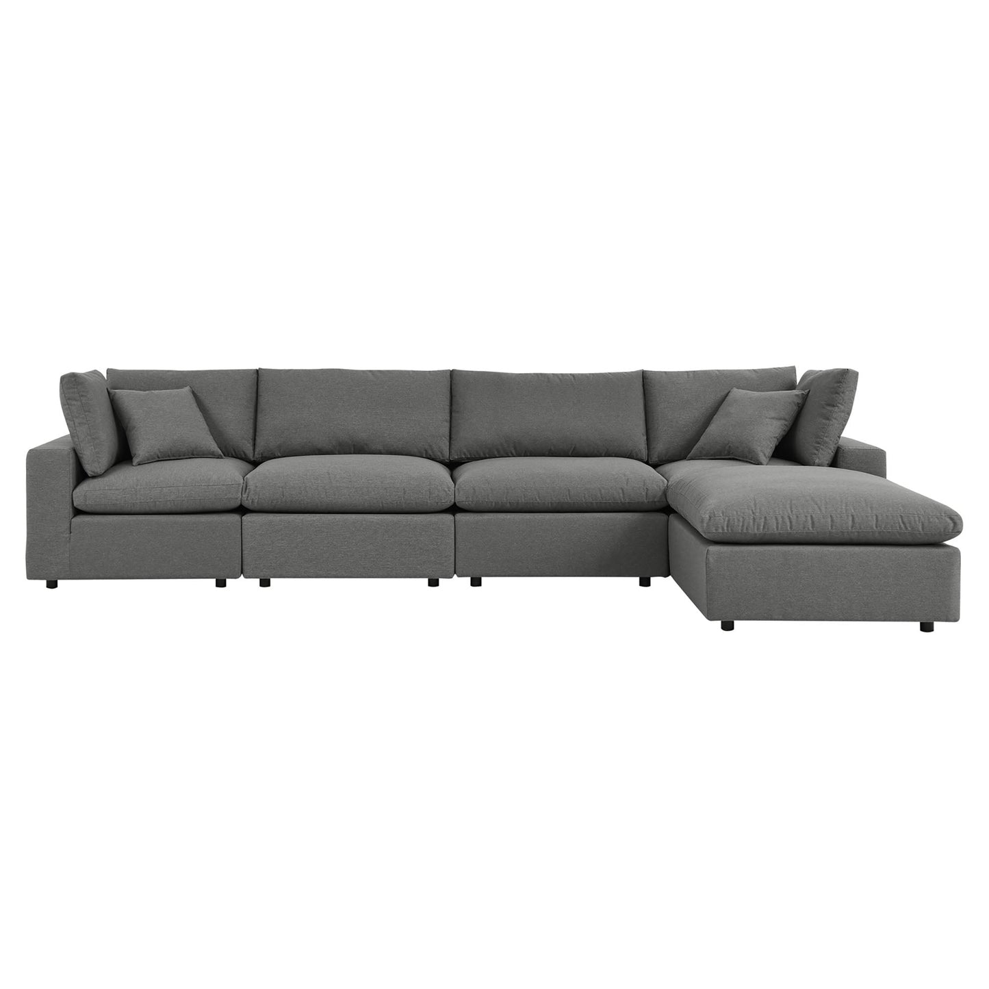 Modway Furniture Commix 5-Piece Outdoor Patio Sectional Sofa by Modway – EEI-5583-CHA