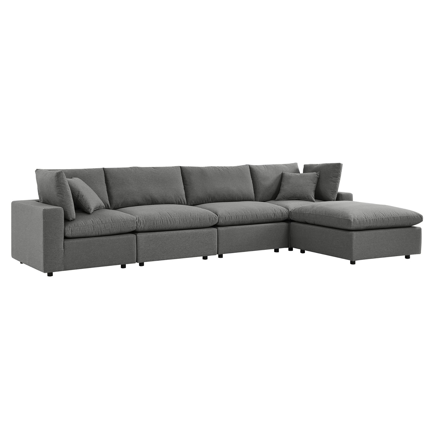 Modway Furniture Commix 5-Piece Outdoor Patio Sectional Sofa by Modway – EEI-5583-CHA