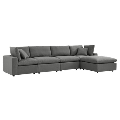 Modway Furniture Commix 5-Piece Outdoor Patio Sectional Sofa by Modway – EEI-5583-CHA