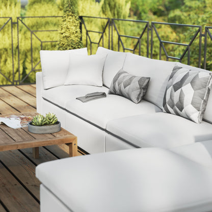 Modway Furniture Commix 5-Piece Outdoor Patio Sectional Sofa by Modway – EEI-5583-CHA