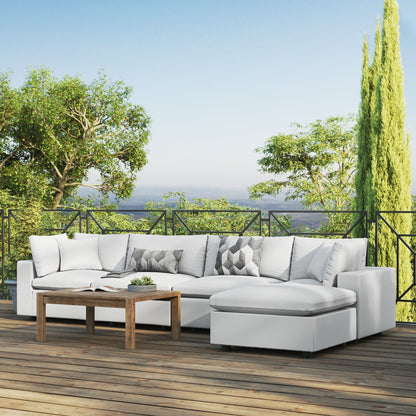Modway Furniture Commix 5-Piece Outdoor Patio Sectional Sofa by Modway – EEI-5583-CHA