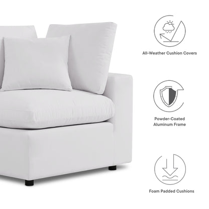 Modway Furniture Commix 6-Piece Outdoor Patio Sectional Sofa by Modway - EEI-5585-CHA