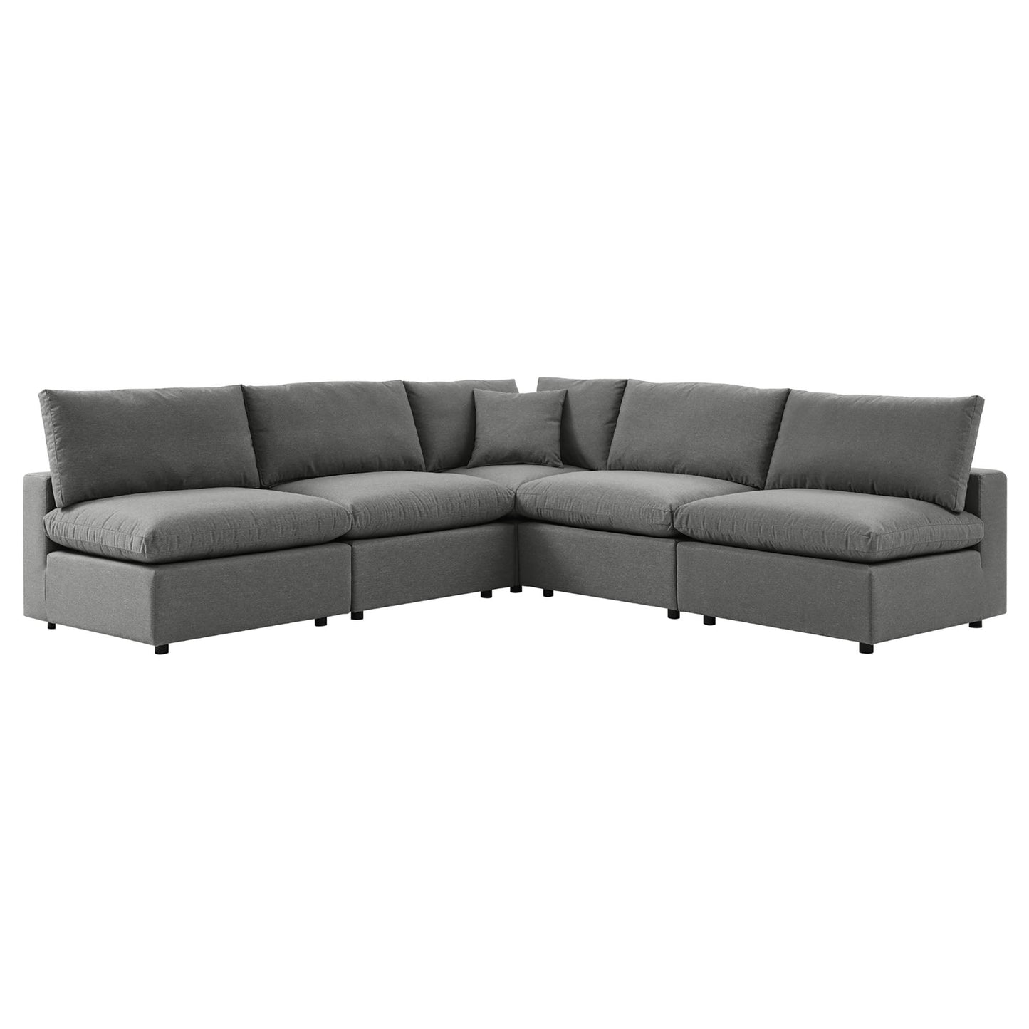 Modway Furniture Commix 5-Piece Outdoor Patio Sectional Sofa by Modway – EEI-5587-CHA