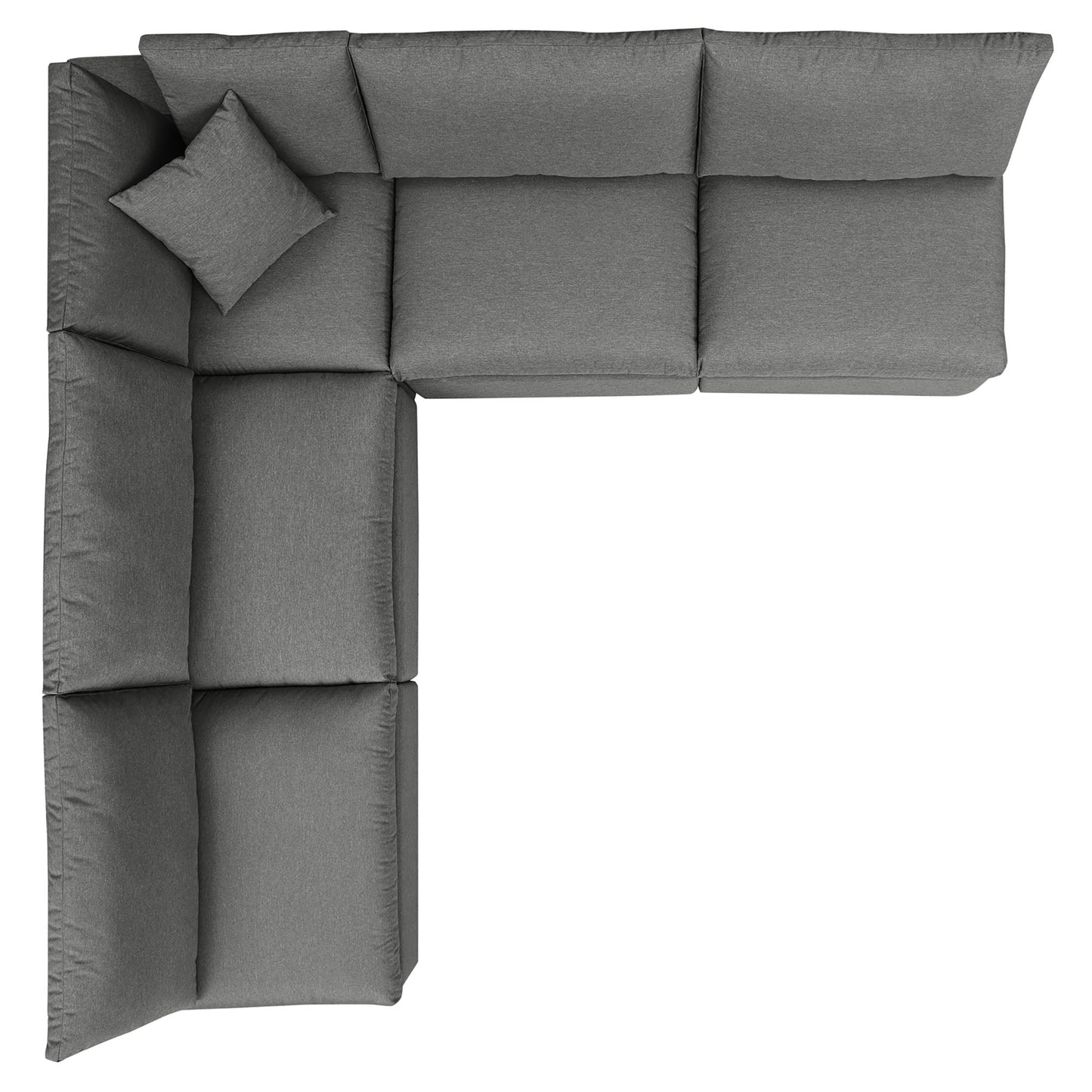Modway Furniture Commix 5-Piece Outdoor Patio Sectional Sofa by Modway – EEI-5587-CHA