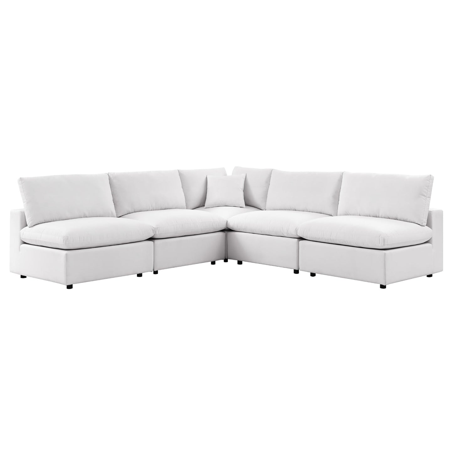 Modway Furniture Commix 5-Piece Outdoor Patio Sectional Sofa by Modway – EEI-5587-CHA