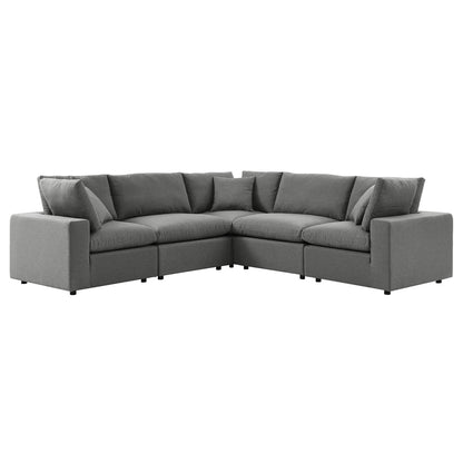 Modway Furniture Commix 5-Piece Outdoor Patio Sectional Sofa by Modway – EEI-5589-CHA