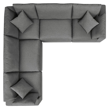 Modway Furniture Commix 5-Piece Outdoor Patio Sectional Sofa by Modway – EEI-5589-CHA