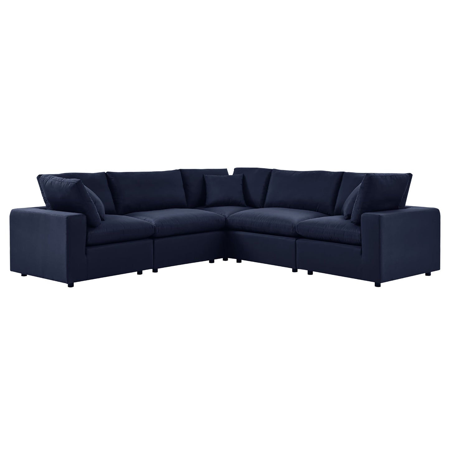 Modway Furniture Commix 5-Piece Outdoor Patio Sectional Sofa by Modway – EEI-5589-CHA