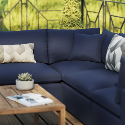 Modway Furniture Commix 5-Piece Outdoor Patio Sectional Sofa by Modway – EEI-5589-CHA