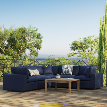 Modway Furniture Commix 5-Piece Outdoor Patio Sectional Sofa by Modway – EEI-5589-CHA