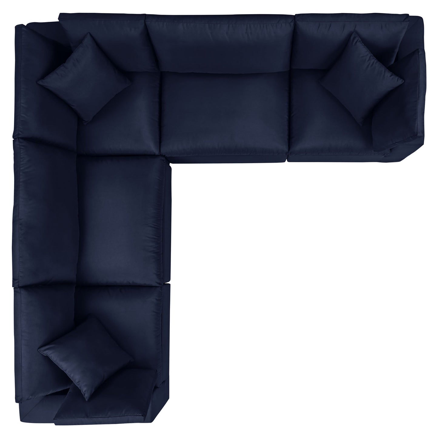 Modway Furniture Commix 5-Piece Outdoor Patio Sectional Sofa by Modway – EEI-5589-CHA