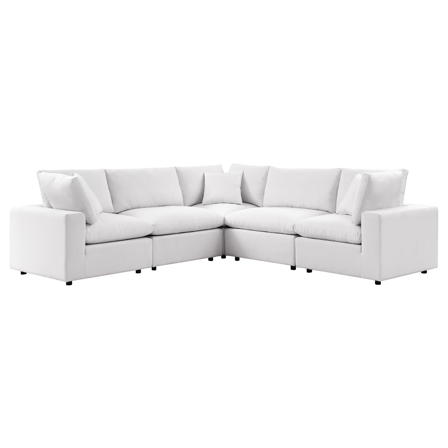 Modway Furniture Commix 5-Piece Outdoor Patio Sectional Sofa by Modway – EEI-5589-CHA